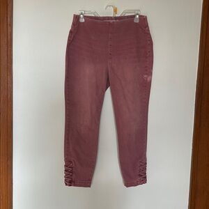 Soft Surroundings Pull On Skinny Jeans Womens The Utimate Denim Crop Size Small